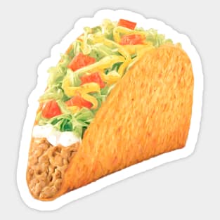 Taco Painting Sticker